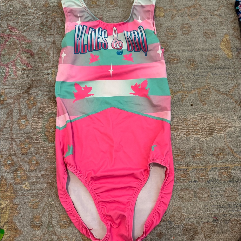 Blues & BBQ gymnastics practice leo